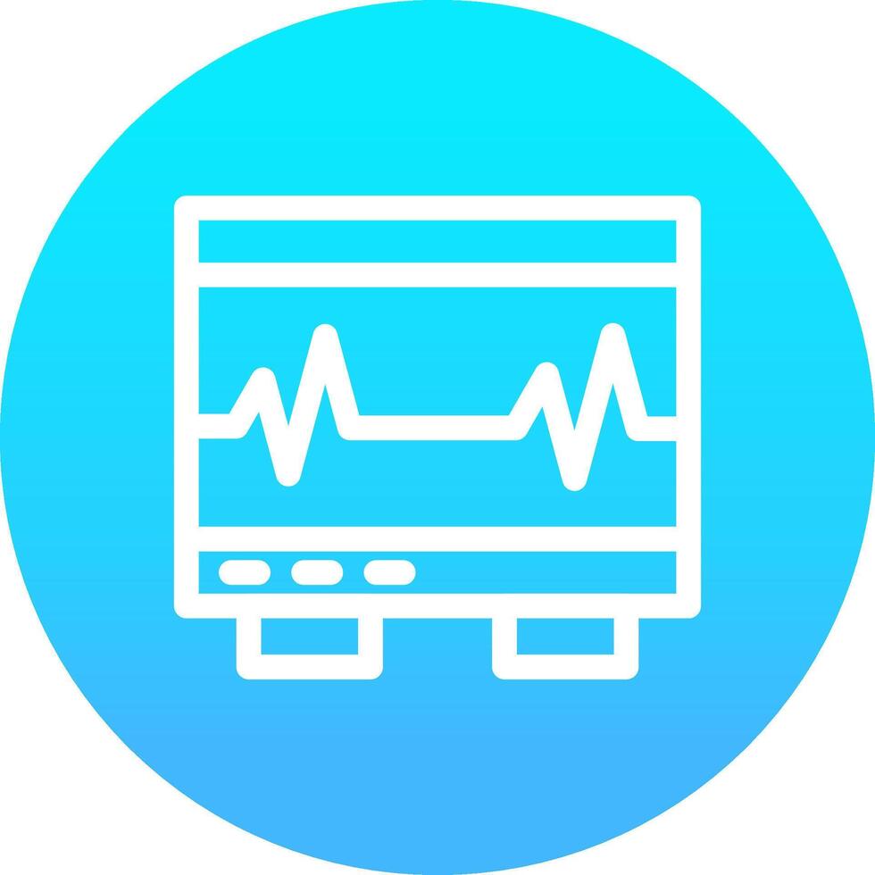 Electrocardiogram Creative Icon Design vector