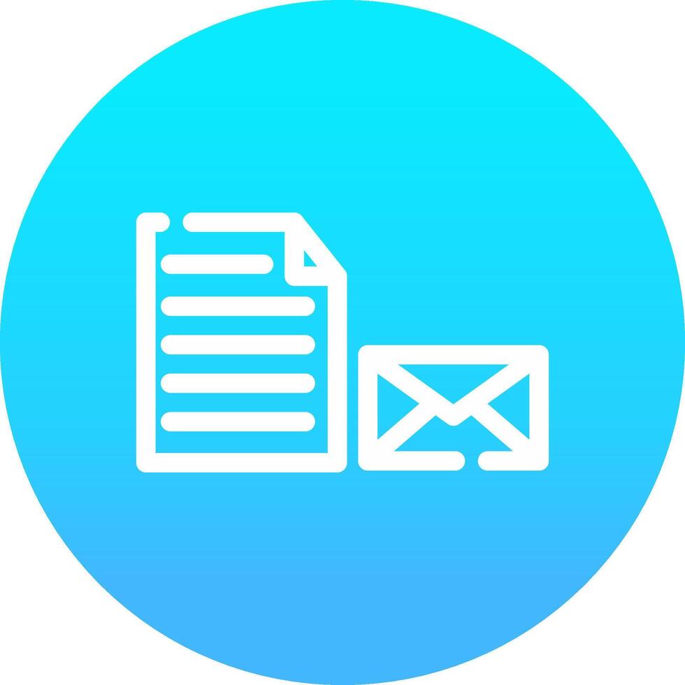 correo documento creativo icono diseño vector