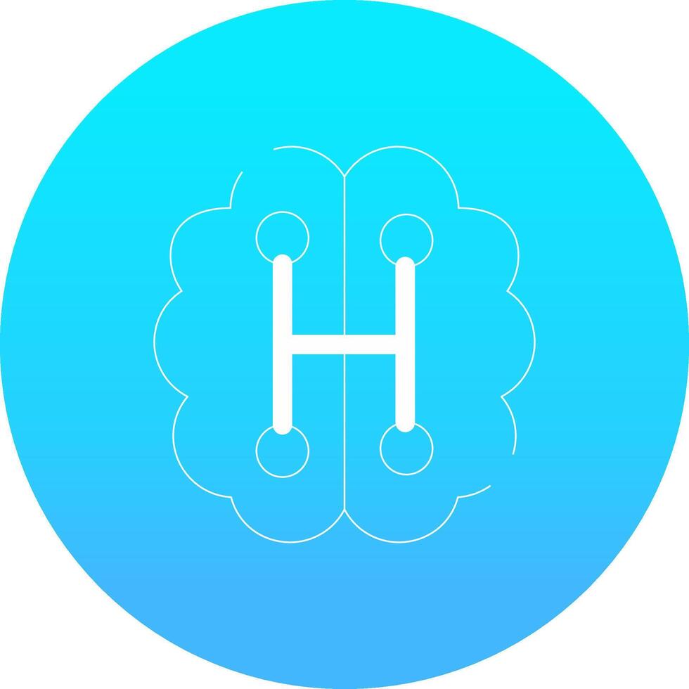 Humanoid Robot Creative Icon Design vector