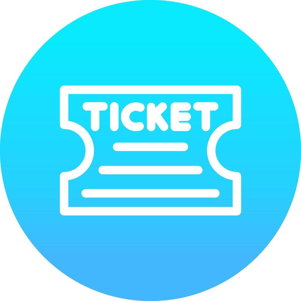 Ticket Creative Icon Design vector