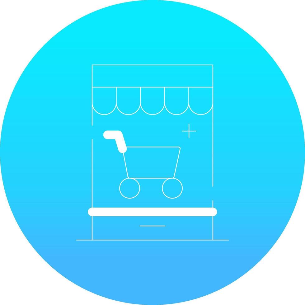 Personalized Web Store Creative Icon Design vector