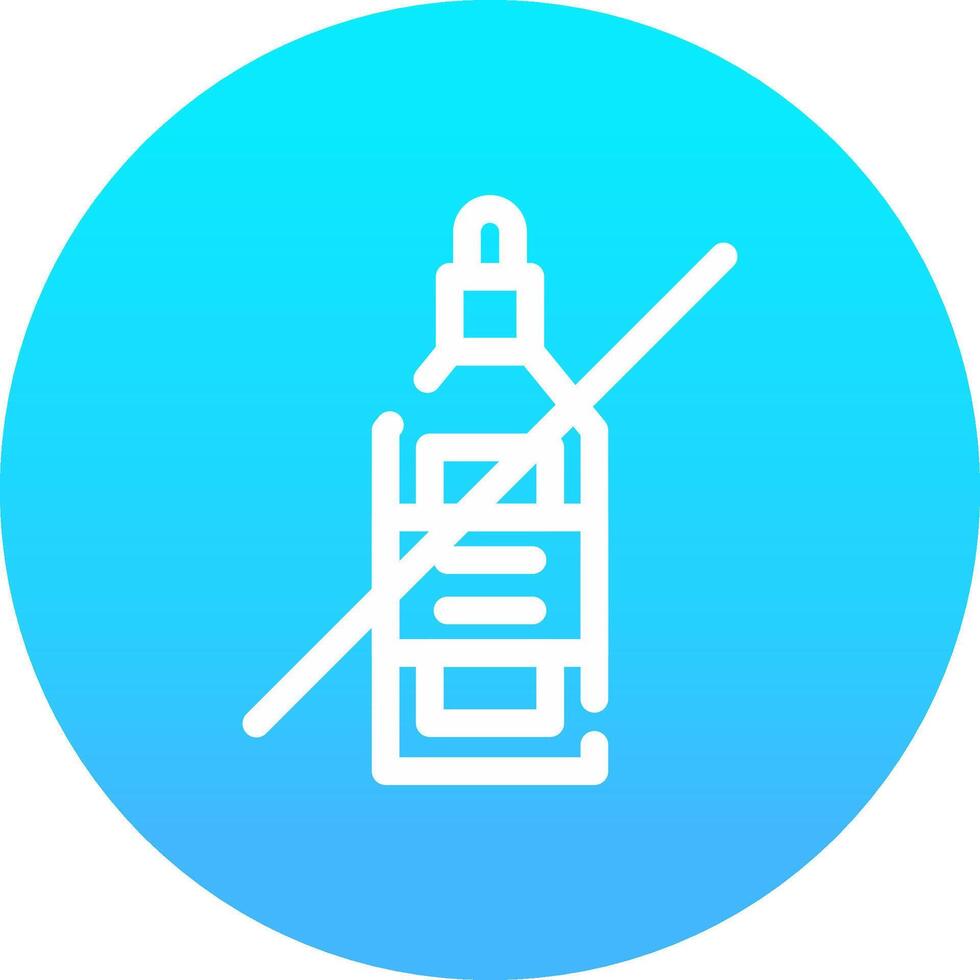 No Wine Creative Icon Design vector