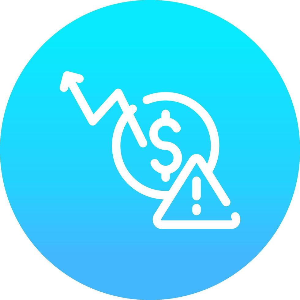 Macroeconomic Risk Creative Icon Design vector