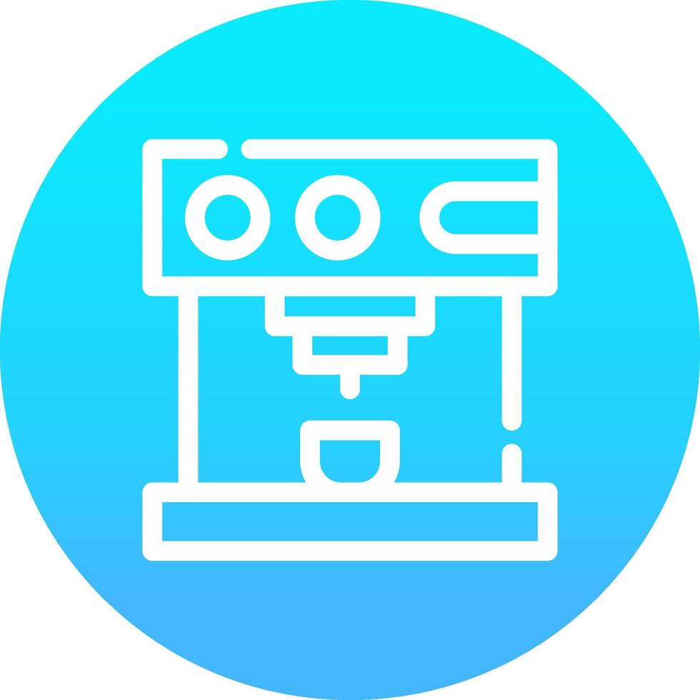 Coffee Machine Creative Icon Design vector