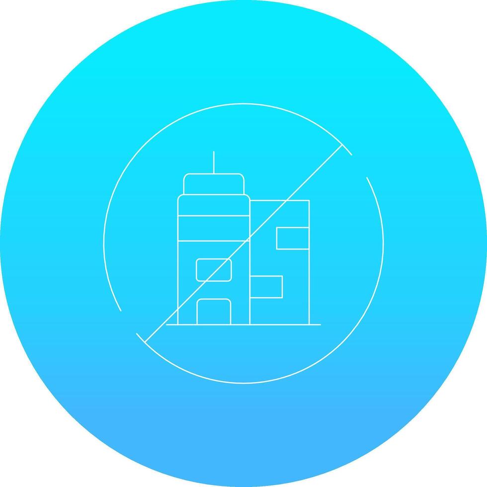 No Commute Creative Icon Design vector