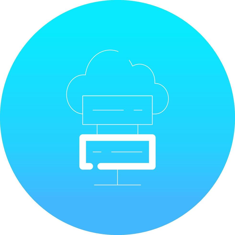 Cloud Computing Creative Icon Design vector