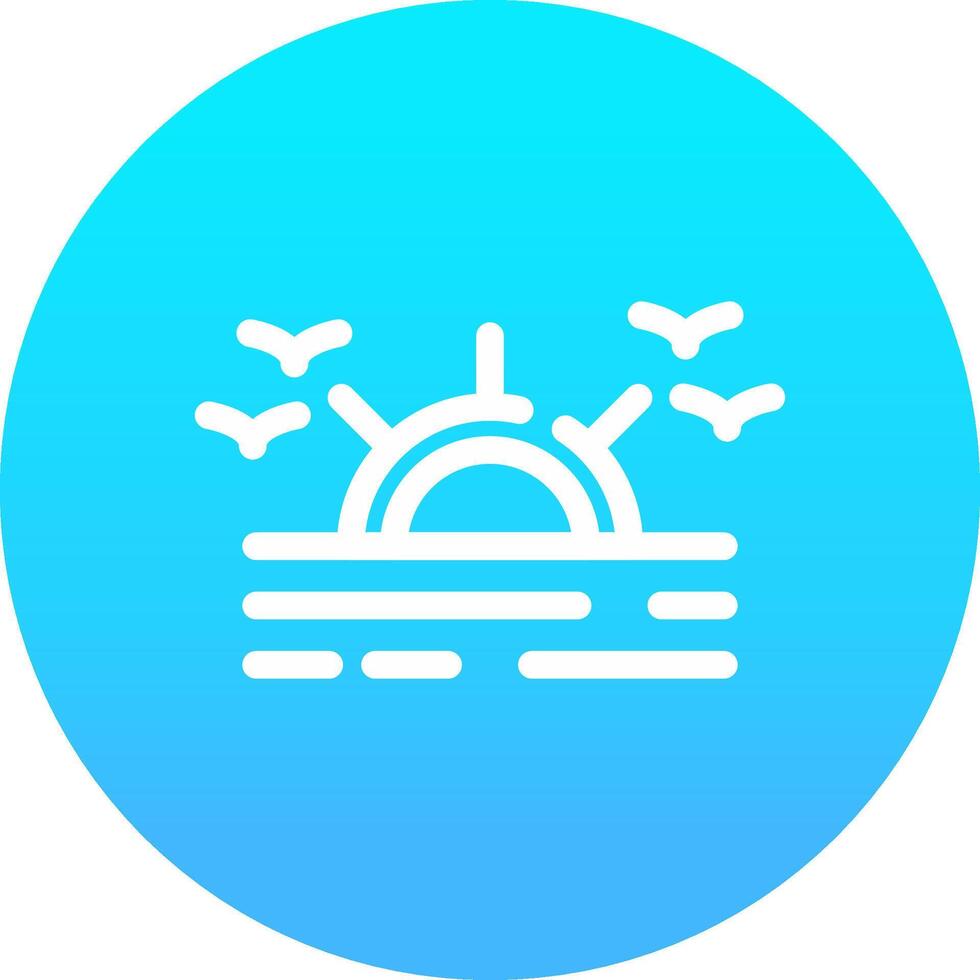 Sunrise Creative Icon Design vector