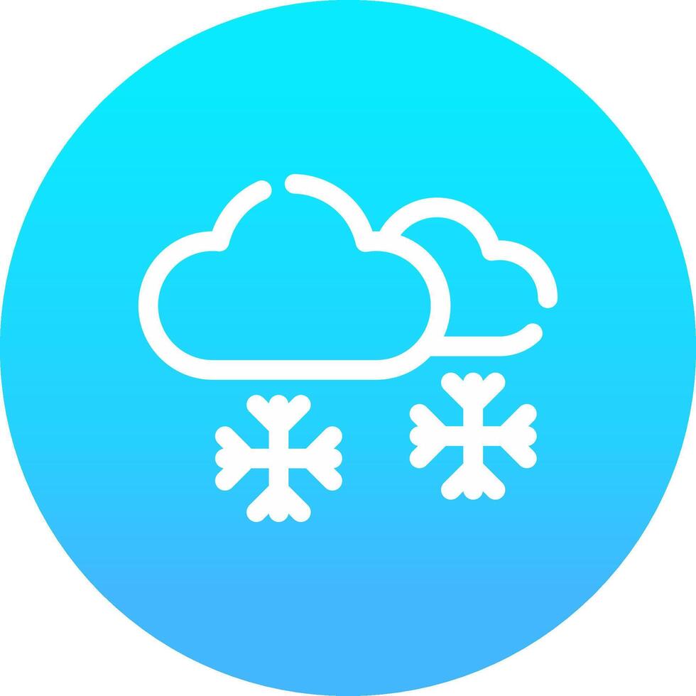 Snowing Creative Icon Design vector