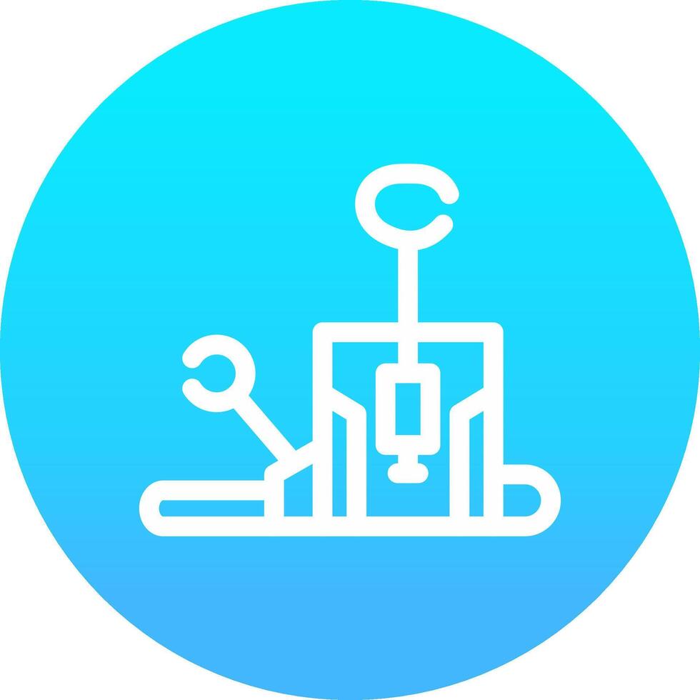 Pilates Chair Creative Icon Design vector