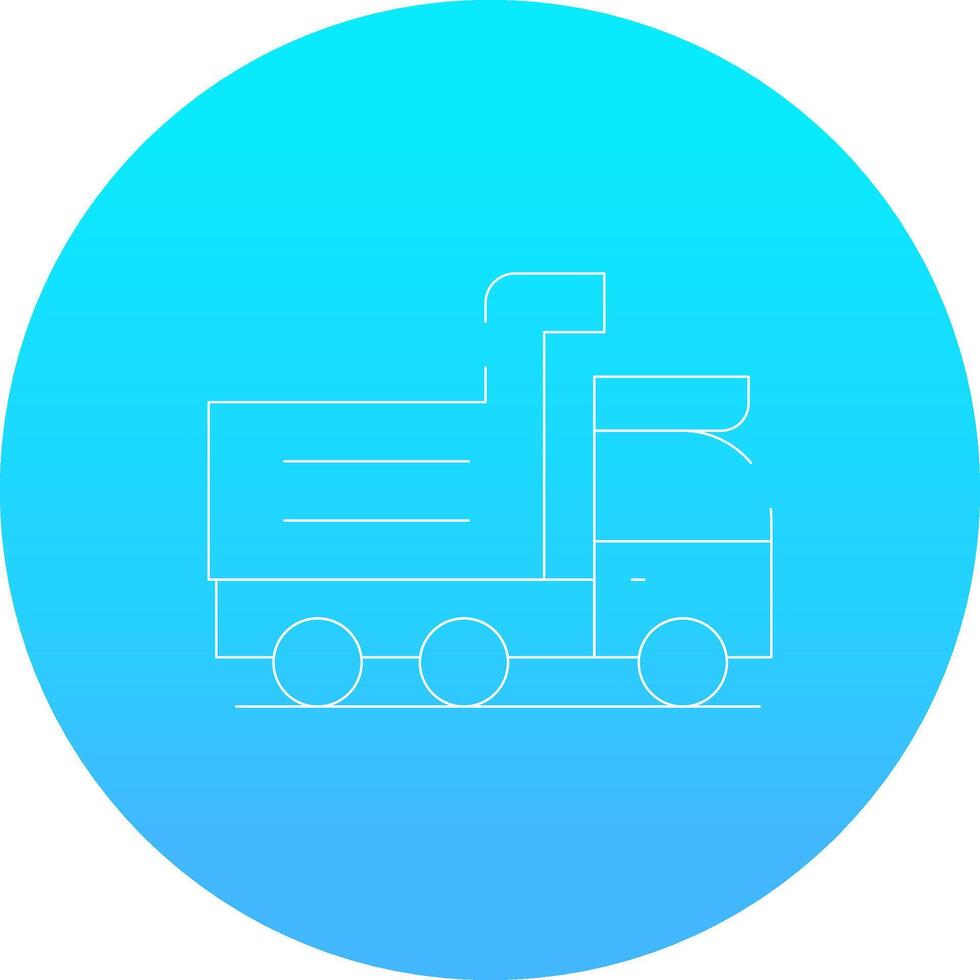 Dump Truck Creative Icon Design vector