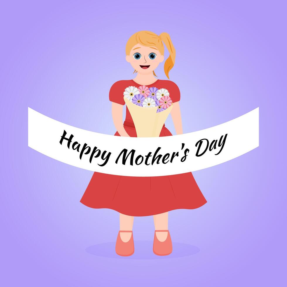 happy mother's day. Banner vector. vector