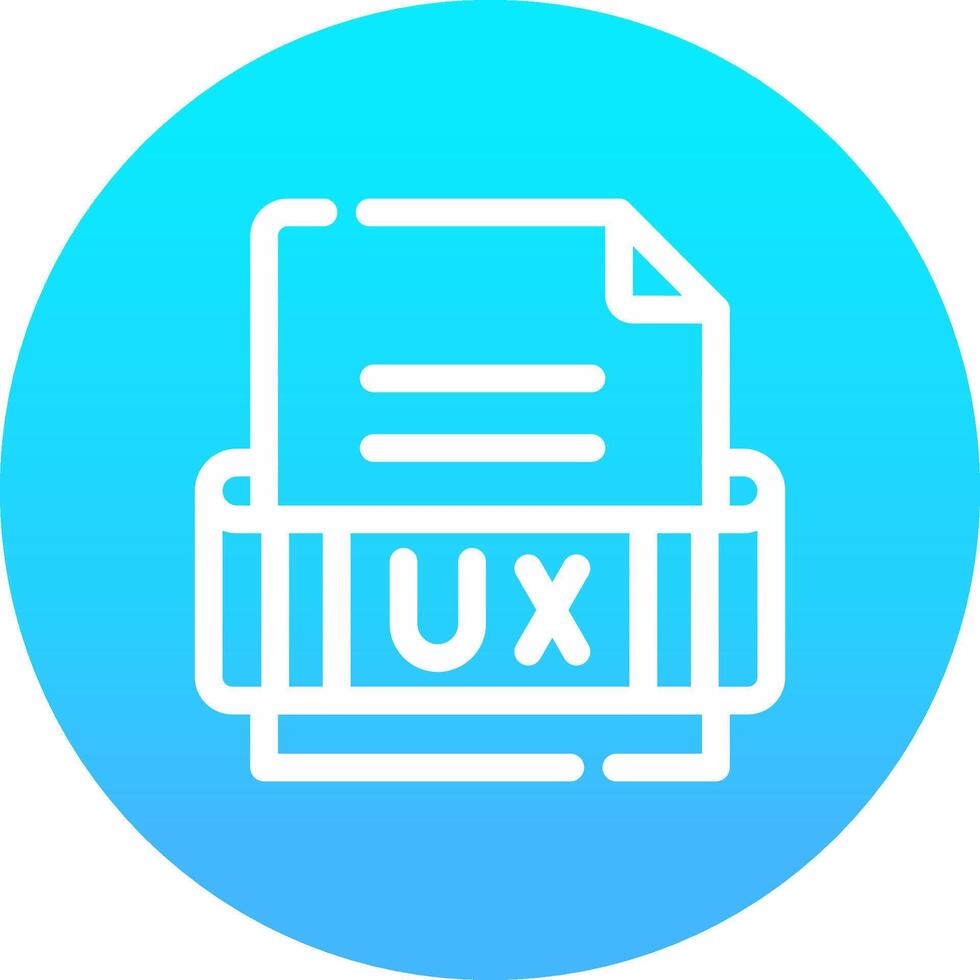 Ux Format Creative Icon Design vector