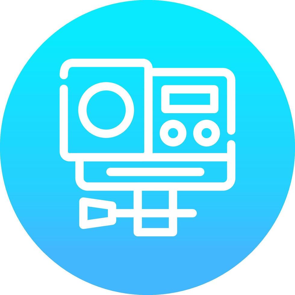 Action Camera Creative Icon Design vector