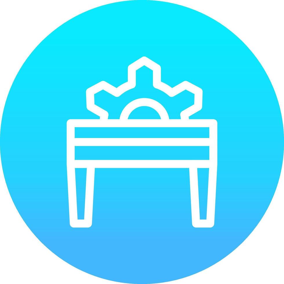 Table Saw Creative Icon Design vector