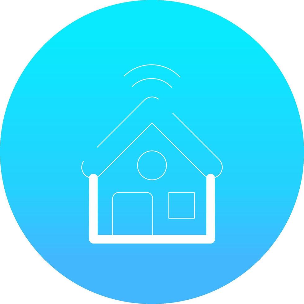 Smart Home Creative Icon Design vector