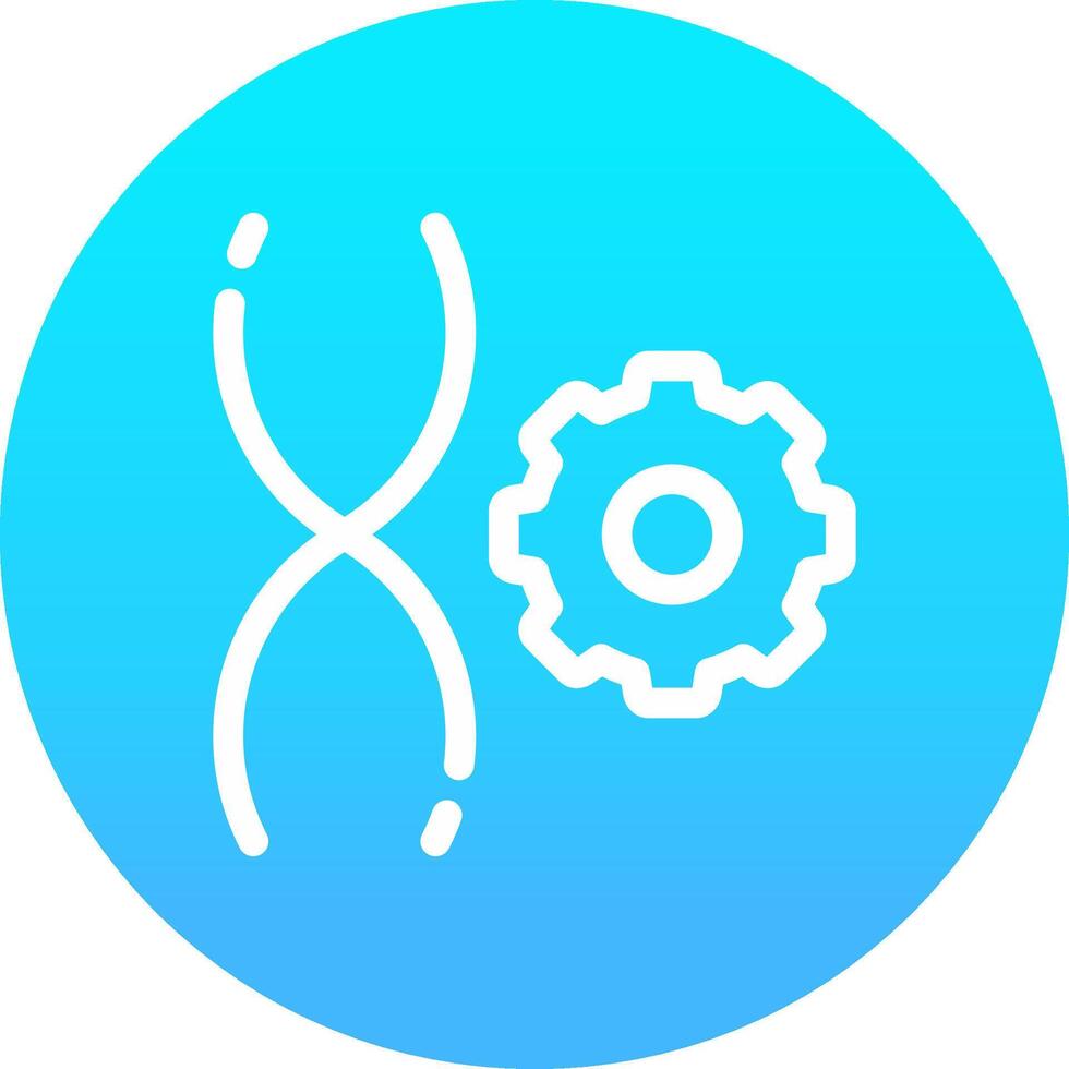 Genetic Engineering Creative Icon Design vector