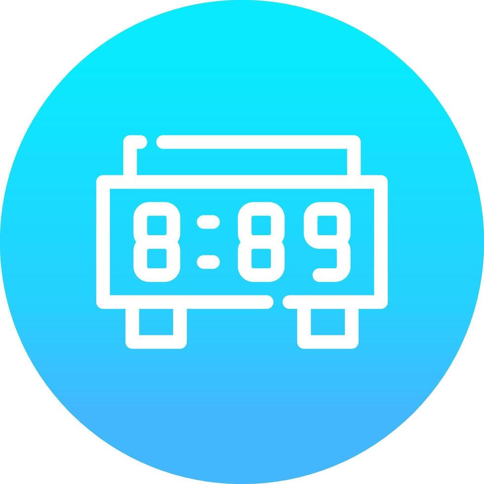 Digital Clock Creative Icon Design vector