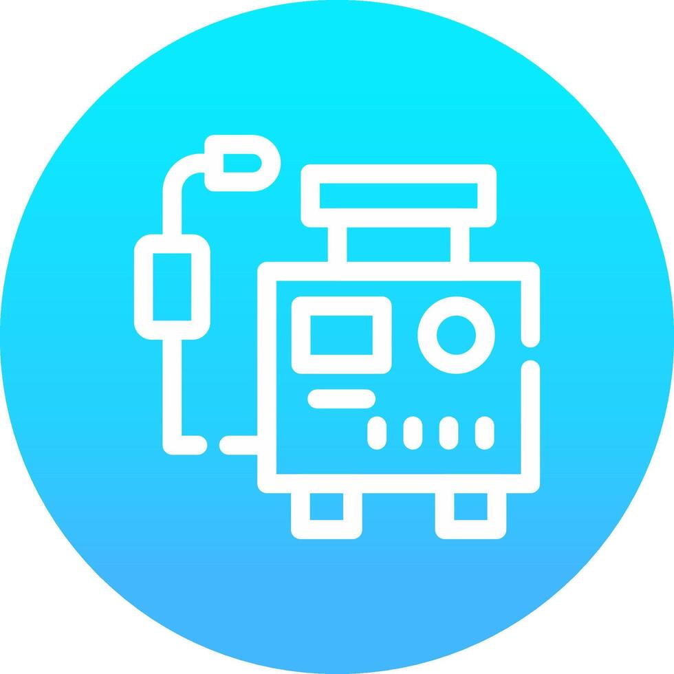 Welding Machine Creative Icon Design vector