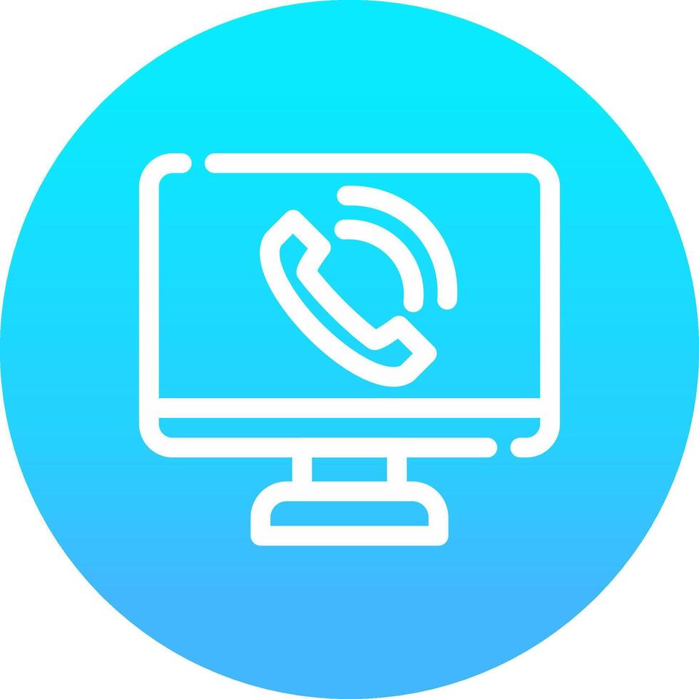 Phone Call Creative Icon Design vector