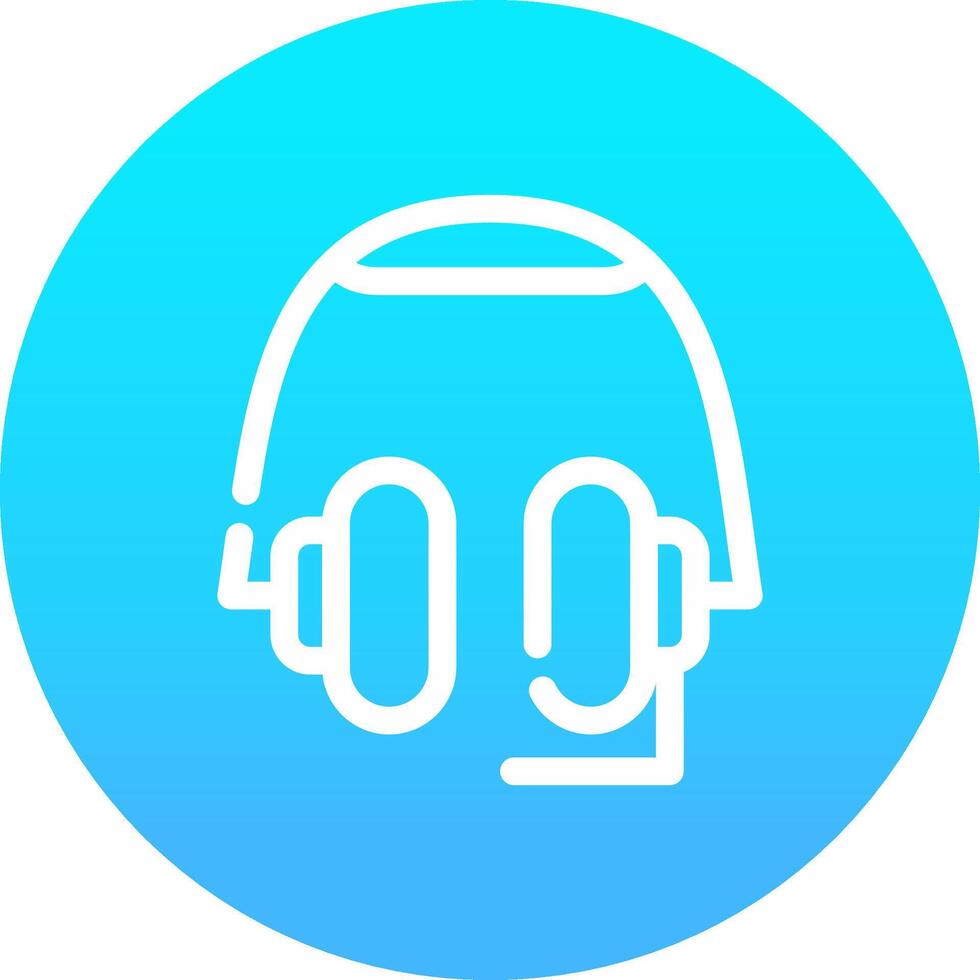 Headphones Creative Icon Design vector