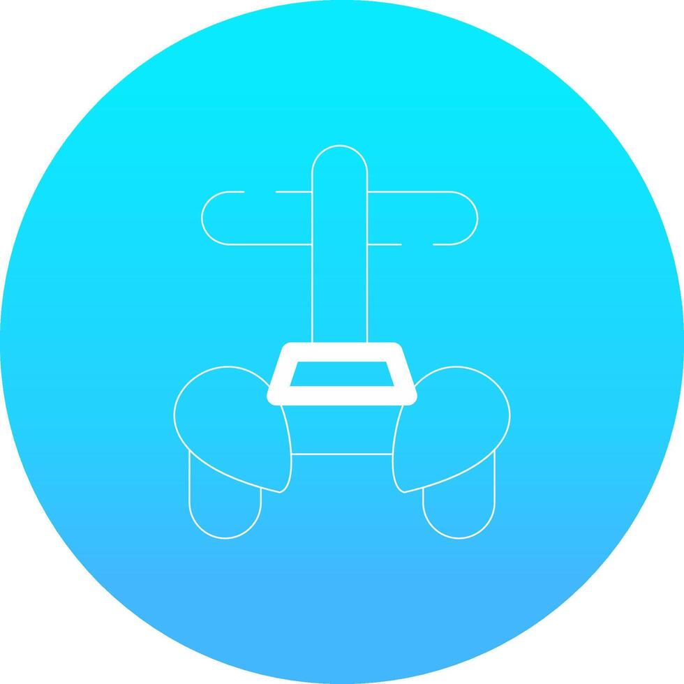 Police Segway Creative Icon Design vector