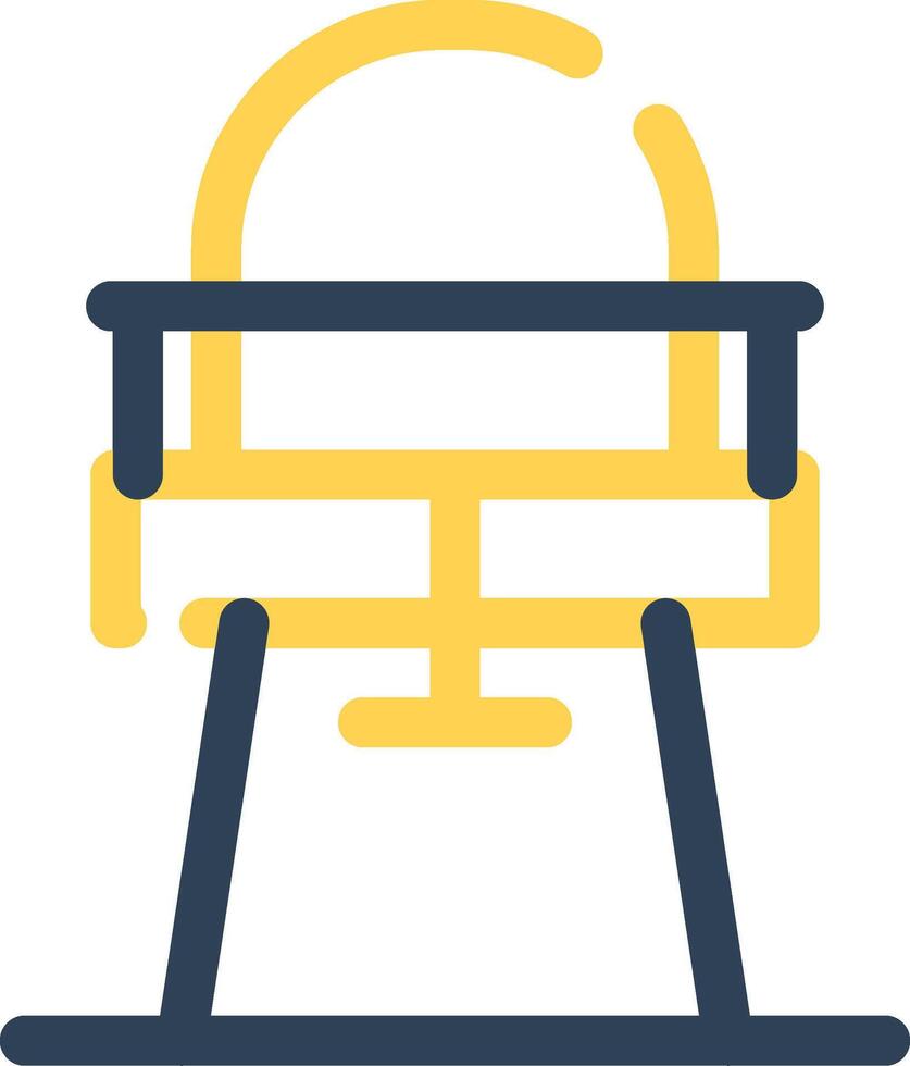 High Chair Creative Icon Design vector