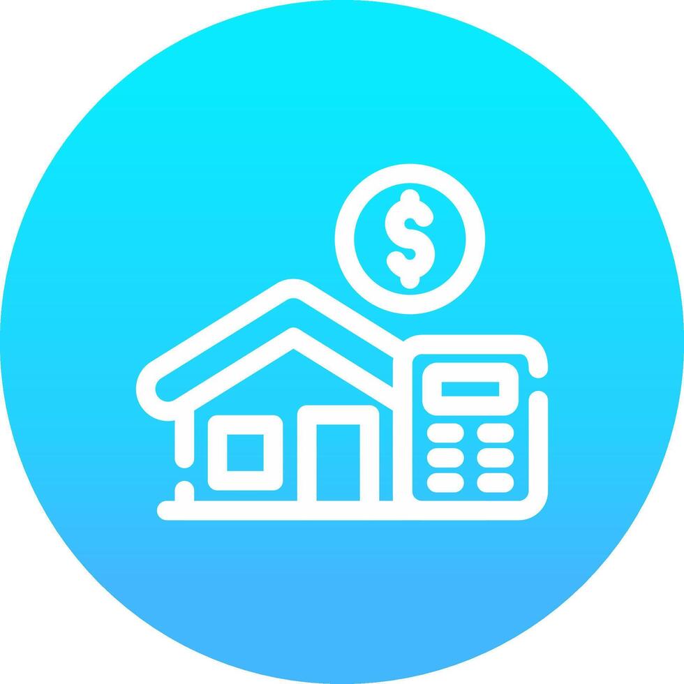 Home Loan Calculator Creative Icon Design vector