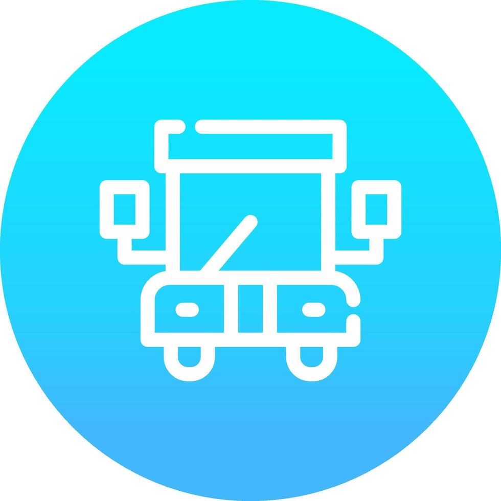 School Bus Creative Icon Design vector