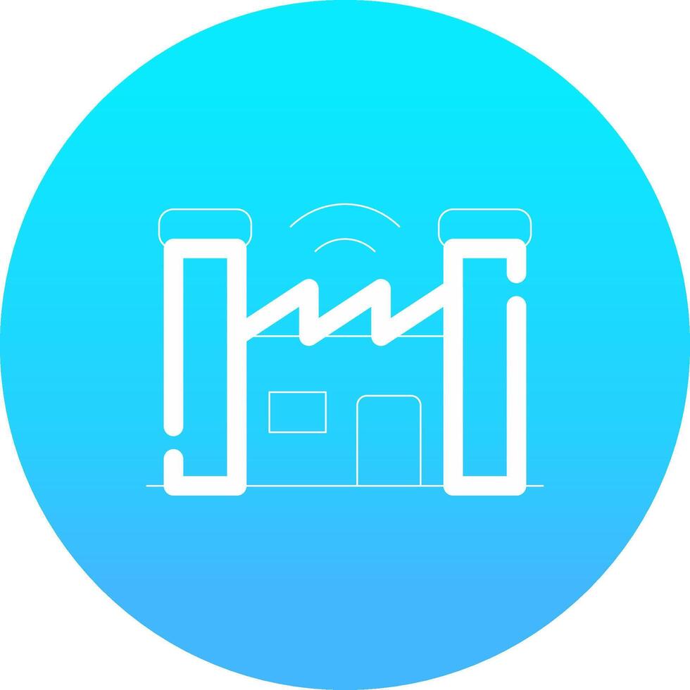 Smart Factory Creative Icon Design vector