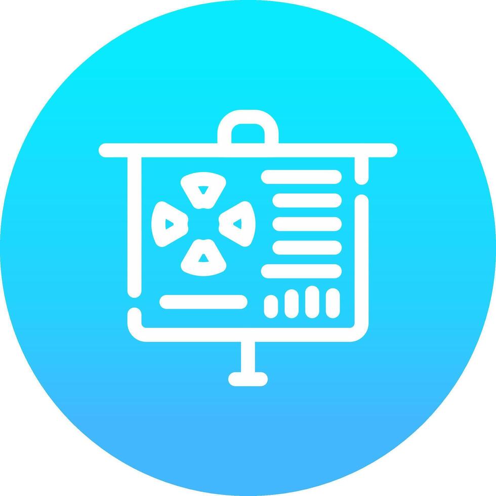 Line blue Gradient Circle Design vector
