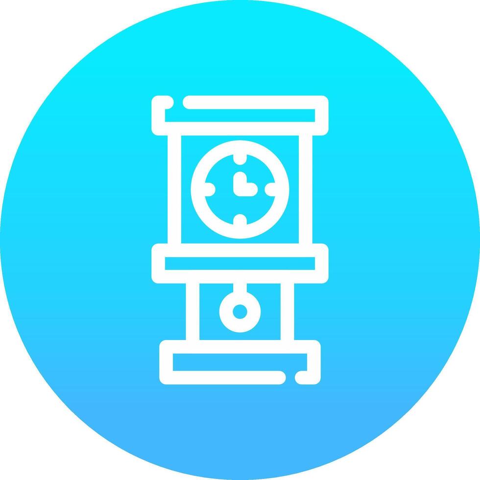 Grandfather Clock Creative Icon Design vector