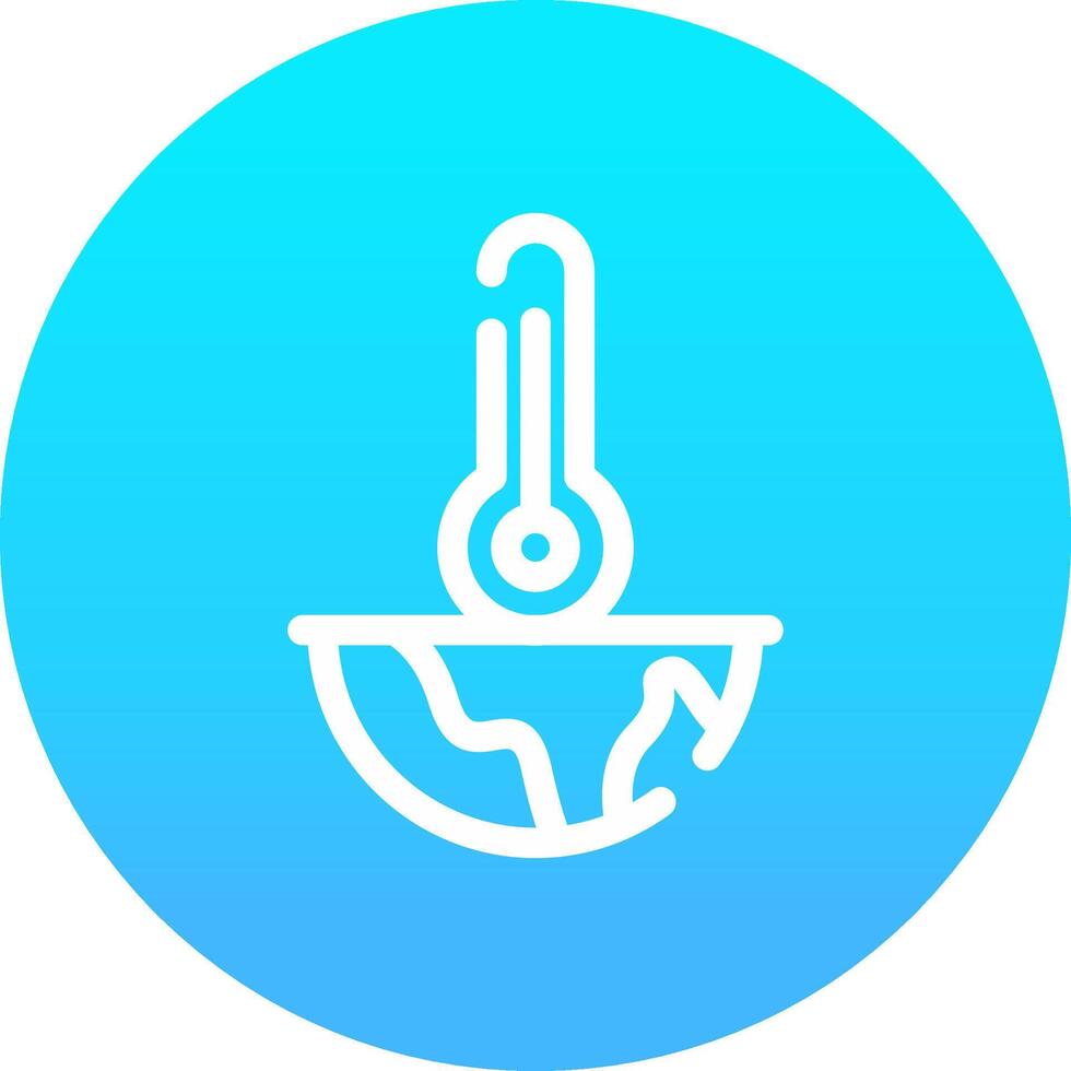 Global Warming Creative Icon Design vector