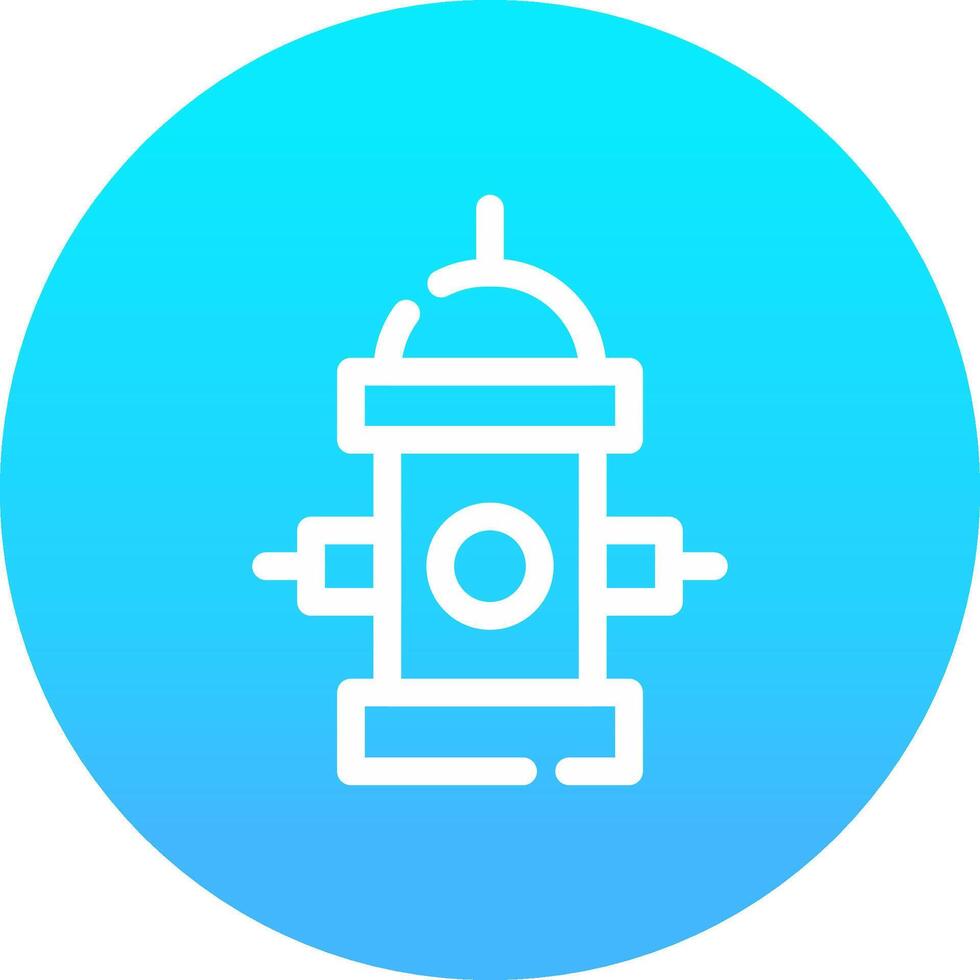 Fire Hydrant Creative Icon Design vector