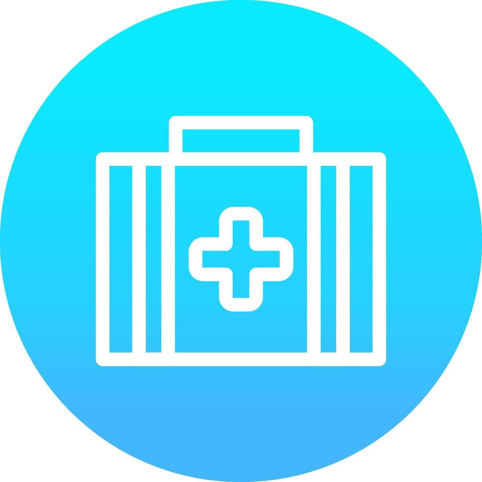 First Aid Kit Creative Icon Design vector