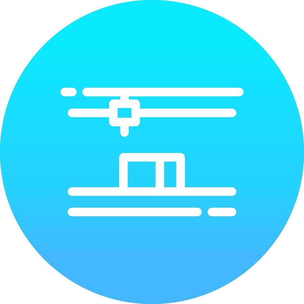 3D Printing Creative Icon Design vector