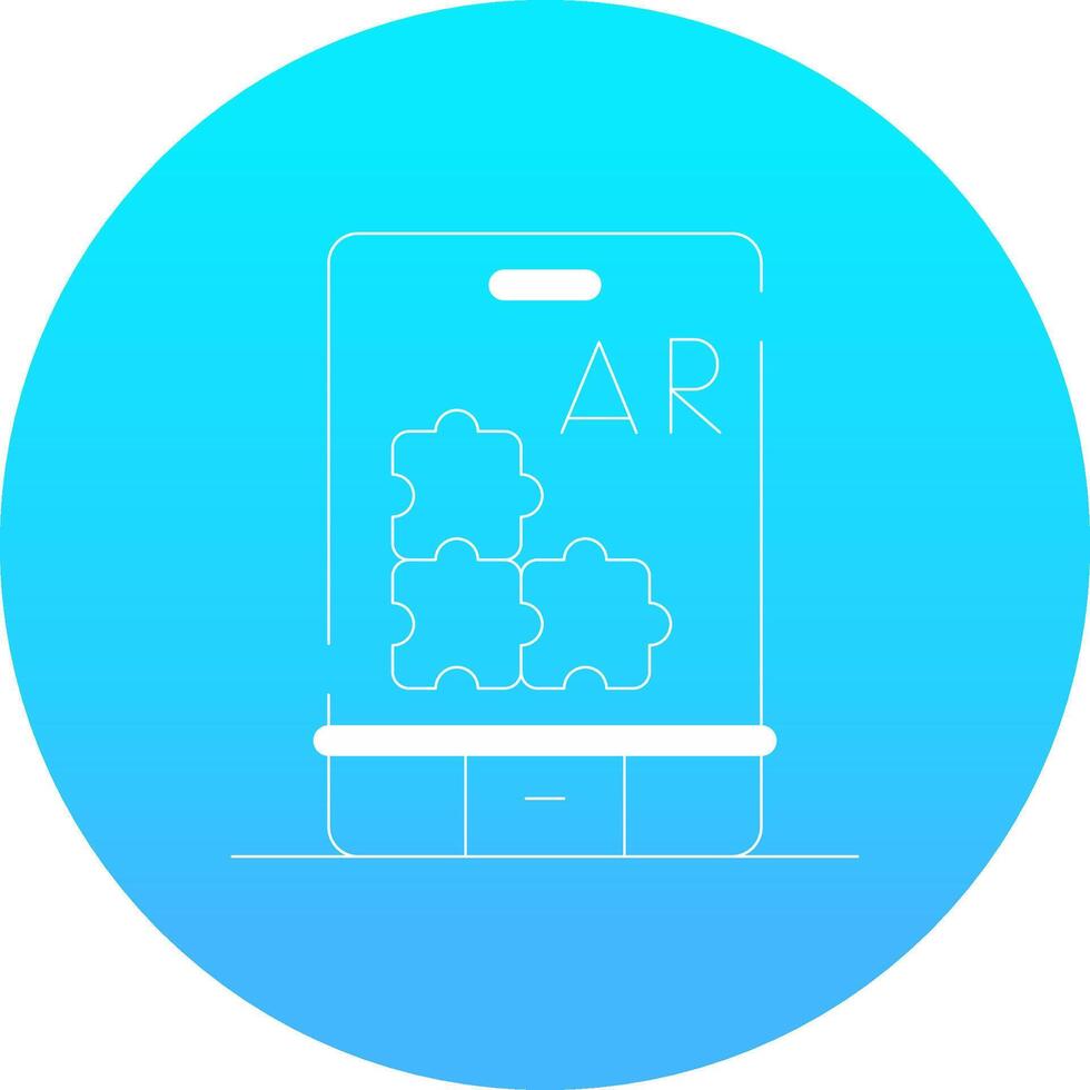 Ar Puzzle Creative Icon Design vector
