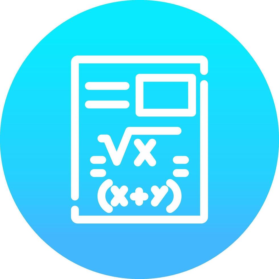 Maths Creative Icon Design vector