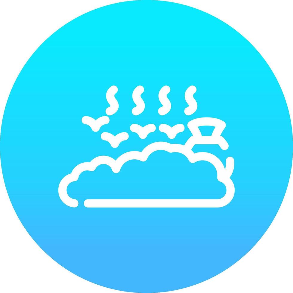 Landfill Creative Icon Design vector