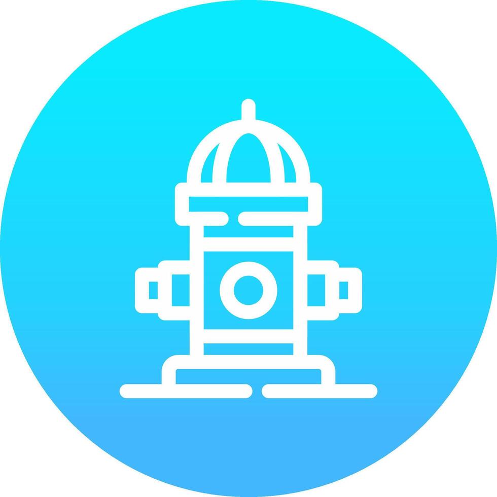 Fire Hydrant Creative Icon Design vector