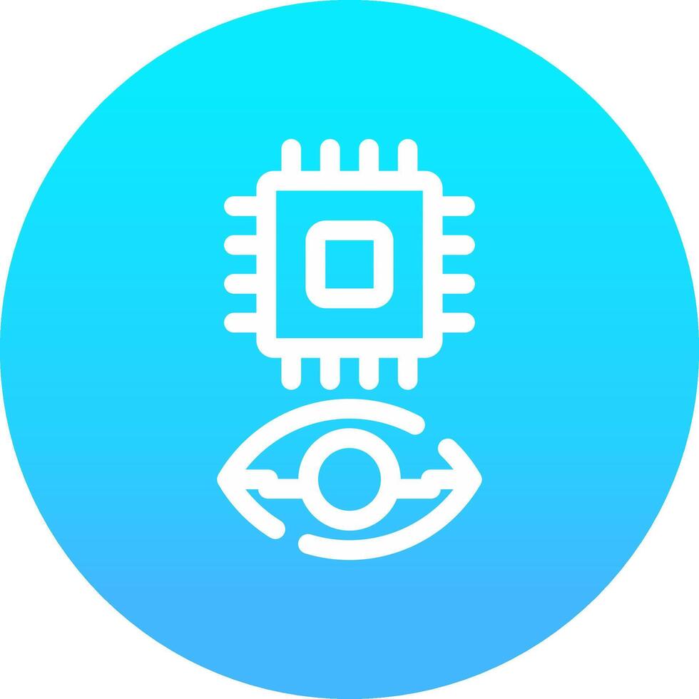 Eye Augmentation Creative Icon Design vector