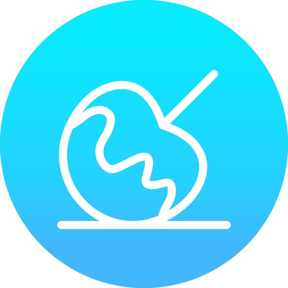 Caramel Apple Creative Icon Design vector