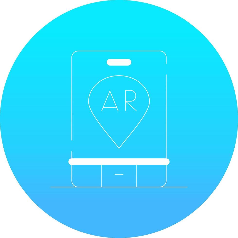 Ar Navigation Creative Icon Design vector