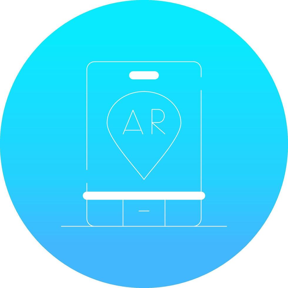 Ar Navigation Creative Icon Design vector