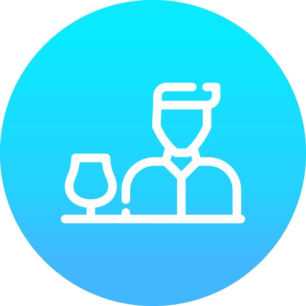 Bartender Creative Icon Design vector