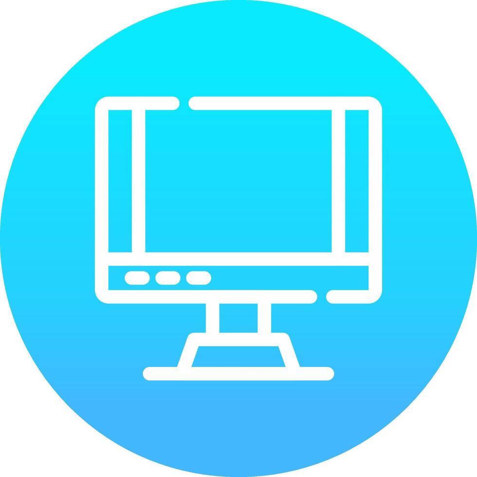 Monitor Creative Icon Design vector