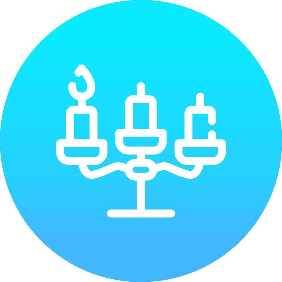 diseño de icono creativo de candelabros vector