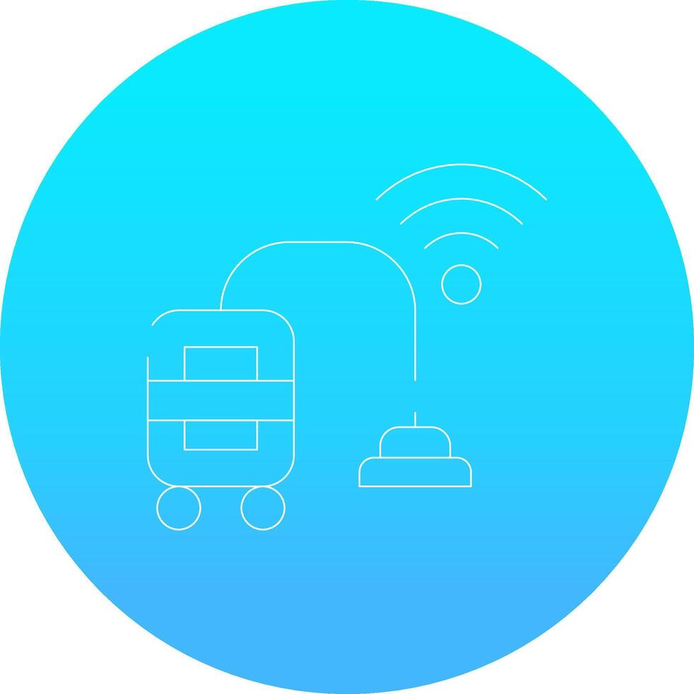 Smart Vacuum Creative Icon Design vector