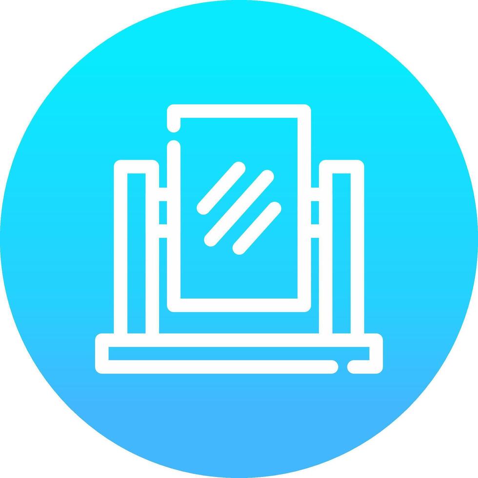 Mirror Creative Icon Design vector