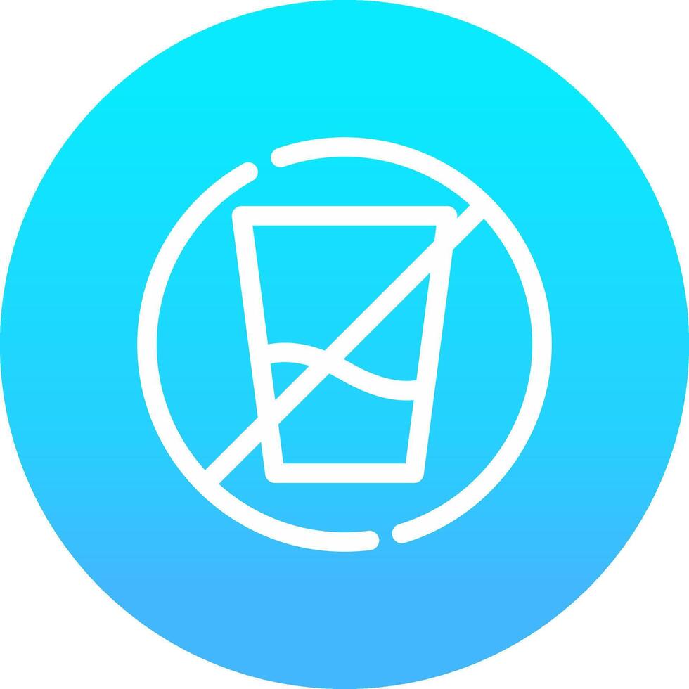 No Soft Drink Creative Icon Design vector