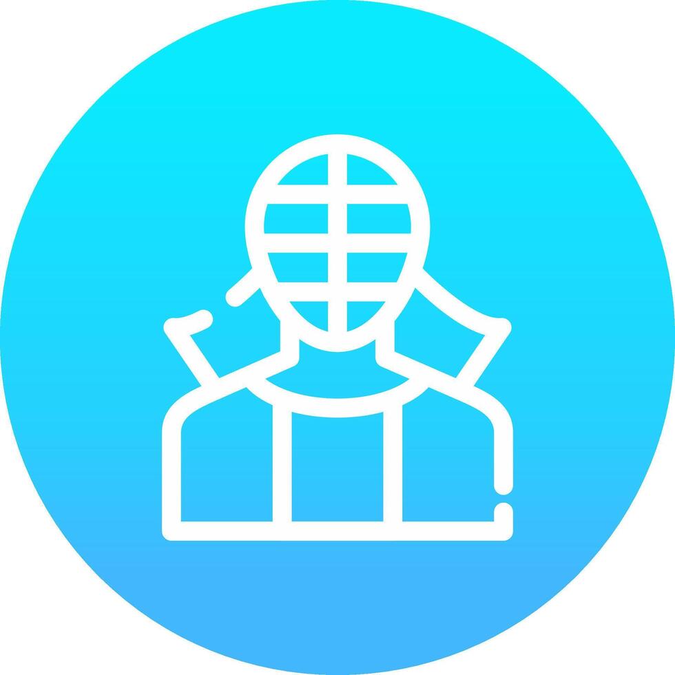 diseño de icono creativo de kendo vector